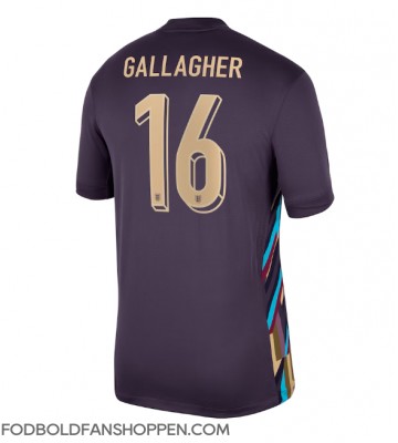 England Conor Gallagher #16 Udebanetrøje EM 2024 Kortærmet